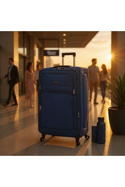 ZAAPPY Soft Material 28 Inch (30-35kg) Luggage Lightweight Check in Size, Secured Lock