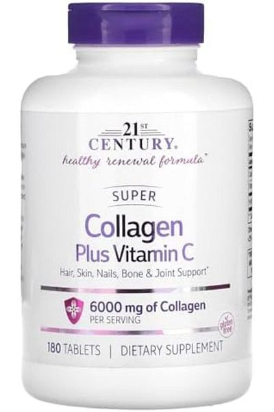 21st Century Super Collagen Plus Vitamin C Tablets from 21st Century, 6000 mg, 180 Tablets