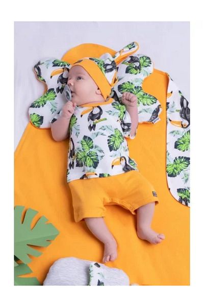 Nicol Summer romper for babies, "Tukan" collection