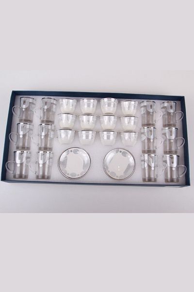 Generic طقم أكواب شاي وفناجين قهوة مع الصحون