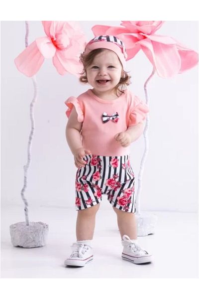 Nicol Short sleeve summer romper