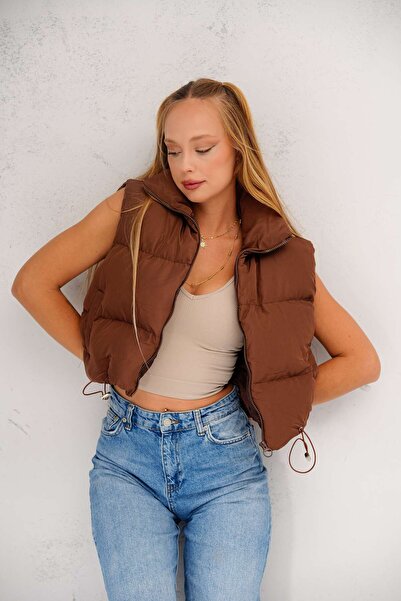 MEECY Дамска жилетка тип пух