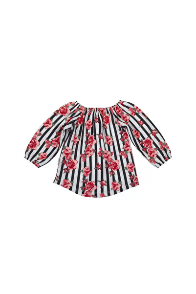 Nicol Bluza spaniola cu maneca lunga Nana Flori/Dungi mar. 92