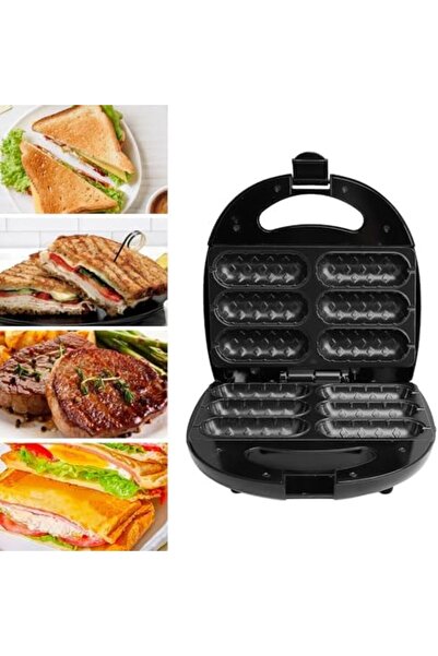 Generic 750W Double Sided Heating Corn Dog Maker with Nonstick Coating, Efficient Cooking for Breakfast Snac