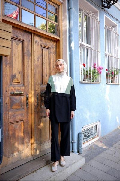 Tebrikler tekstil Women's Summer Hijab Suit Model G3339