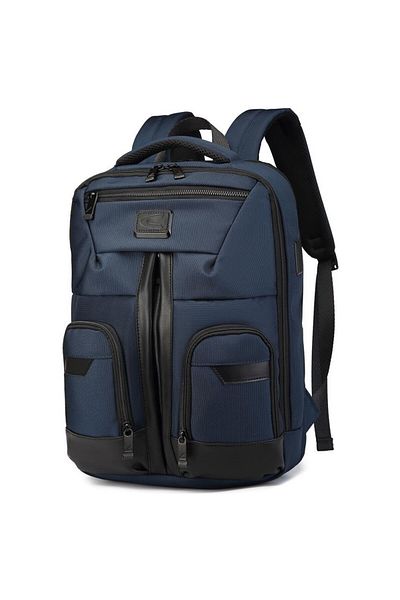 SMART BAGS C-Active Business Oxford Fabric Backpack with Laptop Compartment and USB Port