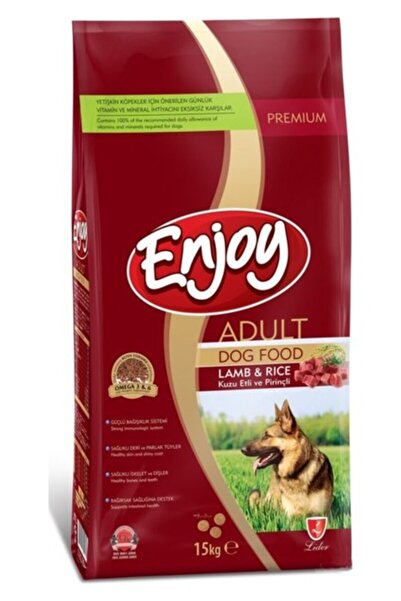 Enjoy Kuzu Etli Pirinçli Yetişkin Köpek Maması 15 kg