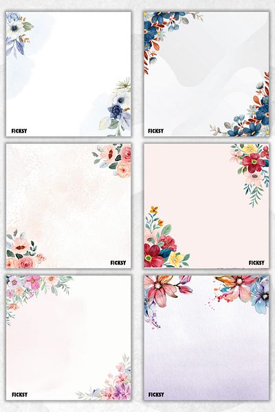 Ficksy Flower Memo Pad - 9*9 cm Size - 50 Sheets - Notepad - Memopad - Note Paper - to Do List - Notebook