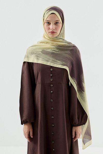 Modakaşmir Melt Pattern Cotton Shawl