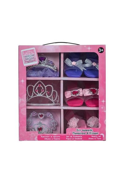 divendi-ro Beauty Set, Tiara and Shoes, 3 Models, 7-8 years