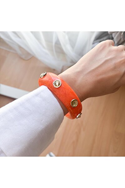 Venus Design سوار من الحجر الملون العظمي