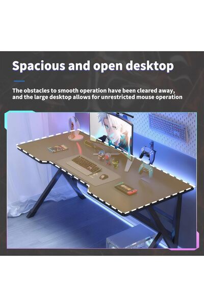 Türkiye Ergonomic Large Gaming Desk, 120CM Computer Desk, L-Shaped Gaming Table, PC Gaming Workstation Home