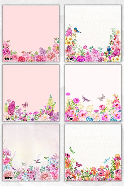 Ficksy Flower Memo Pad - 9*9 cm Size - 50 Sheets - Notepad - Memopad - Note Paper - to Do List - Notebook