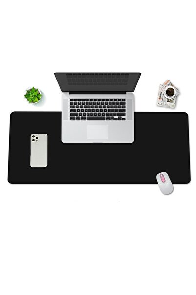 VisionHub Mousepad XXL mare, piele PU pentru protecția biroului, moale, impermeabil, bază antiderapantă, 120x60cm, negru