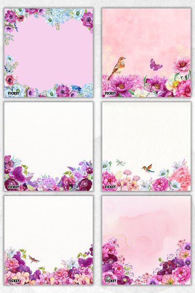 Ficksy Flower Memo Pad - 9*9 cm Size - 50 Sheets - Notepad - Memopad - Note Paper - to Do List - Notebook
