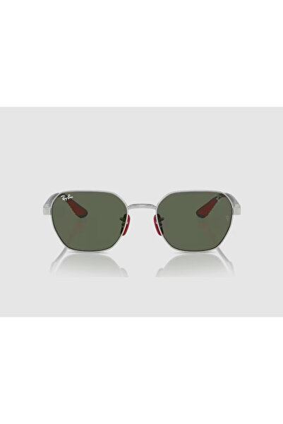Ray-Ban RB3794M-F03171 54 Erkek Güneş Gözlüğü Ferrari Gümüş Metal Çerçeve Yeş...