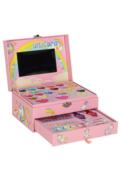 CIUPIGo Trusa Machiaj Copii CIUPIGo® cu Model Unicorn – Set Make-up si Manichiura, Non-Toxic, 5+ Ani