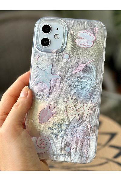 Go Aksesuar iPhone 11 Compatible Shine Sea Color Transition Glossy Silicone Protected Case