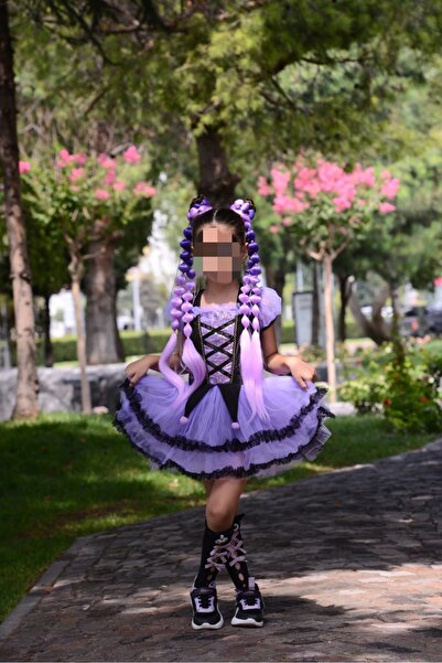 Mir Kar Kuromi Elbise ve 2'li Saç Tokası 5 Yaş
