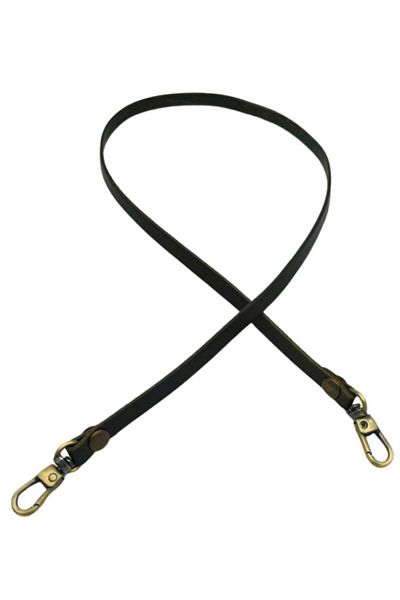 angel çanta aksesuar Angel Bag Accessory Real Leather Spaghetti Model Khaki Green Color 65 cm Bag Handle with Antique Metal