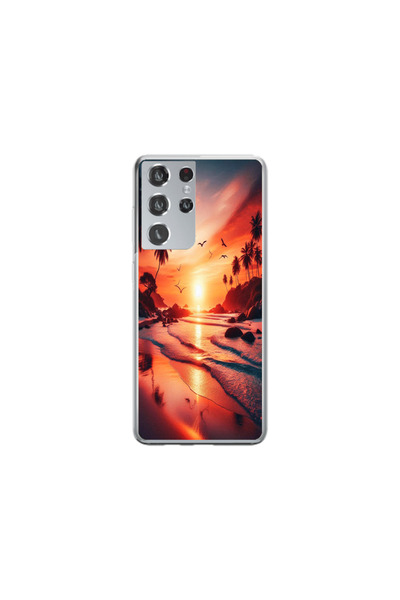 Atlas Θήκη HQCover από σιλικόνη συμβατή με Samsung Galaxy S22 Ultra, Sunset, ...