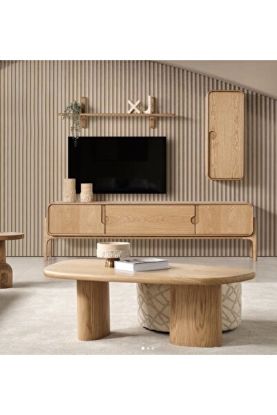 MoldHome Ahşap meşe allegra tv ünitesi