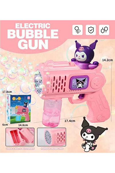 ZİVENTA Bubble Gun|Köpük Oyuncağı|Baloncuk|Işıklı ve Karakter Figürlü| KUROMİ