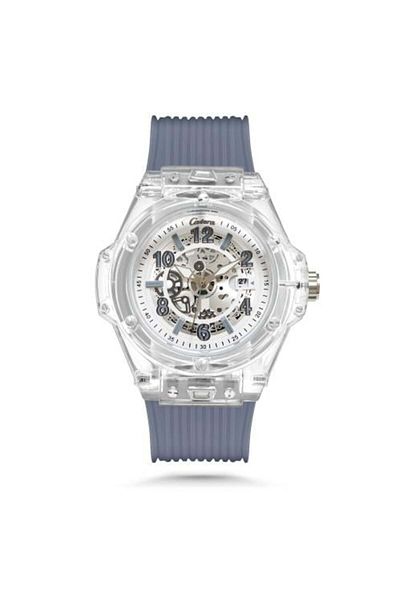 catera Men's watch with a gray rubber strap