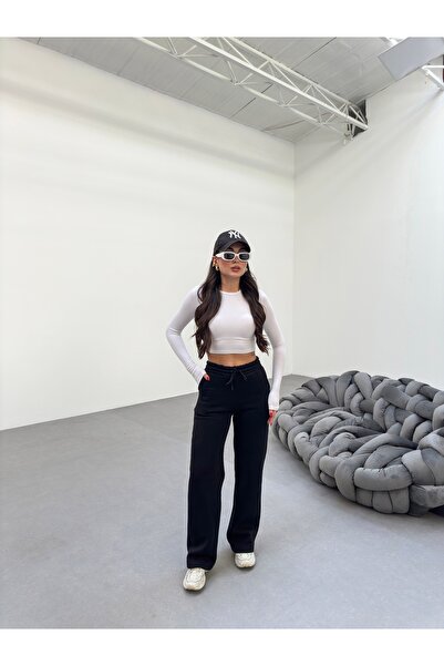 veres Sorane Μαύρο Χειμερινό Φούτερ με Fleece Εσωτερικά