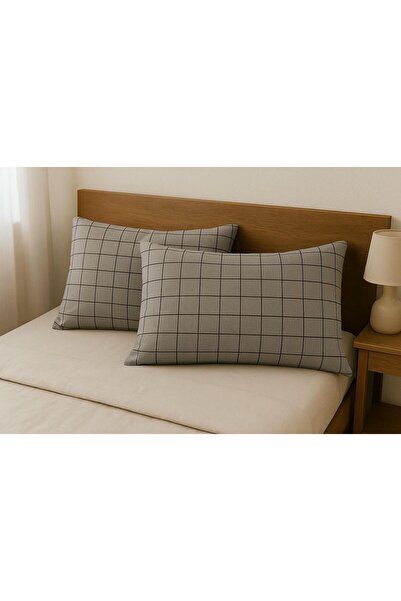 Mbcollection طقم غطاء وسادة من القطن مكون من قطعتين مقاس 50 × 70 سم و4 أنماط