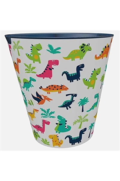 Genel Markalar Q-BIN DİNOZOR TEMALI 10 LT ÇOCUK ODASI ÇÖP KUTUSU KOVASI SEPETİ