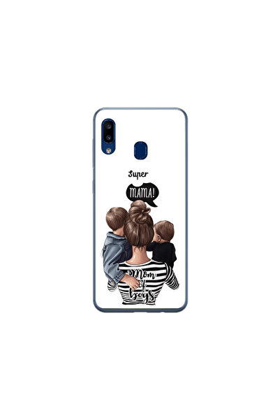 Atlas Husa Silicon HQCover compatibila cu Samsung Galaxy A40, Super Mom of Bo...