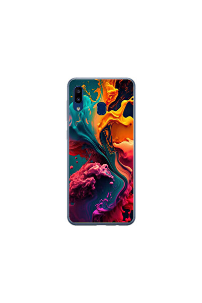 Atlas Husa Silicon HQCover compatibila cu Samsung Galaxy A40, Explozie de cul...