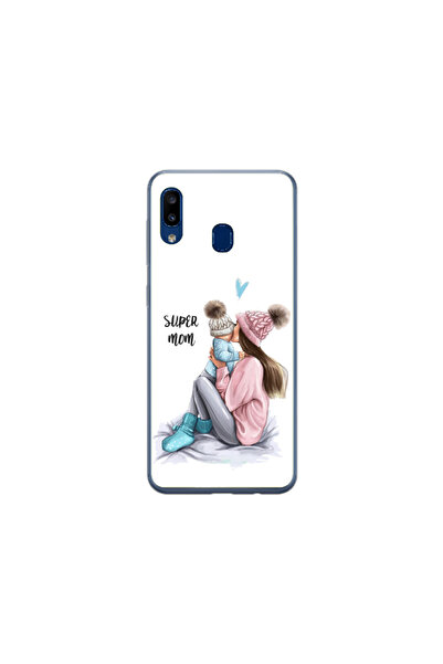 Atlas Husa Silicon HQCover compatibila cu Samsung Galaxy A40, Super Mom, SP1M...