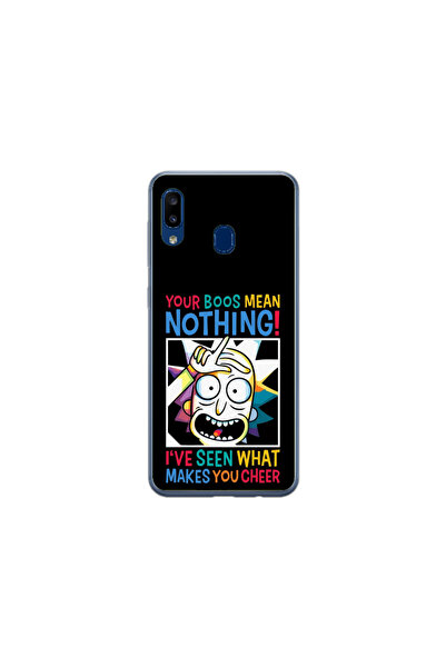 Atlas Husa Silicon HQCover compatibila cu Samsung Galaxy A40, Rick and Morty,...