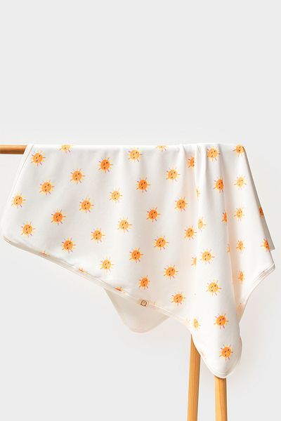 MAHFEL 100% Cotton Organic Sun Printed Baby Kids Blanket