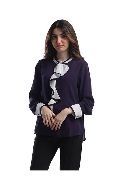 SUGA Ruffles Classic Blouse