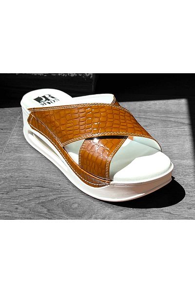 DRMOON Orthopedic sandals with straps, women, brown
