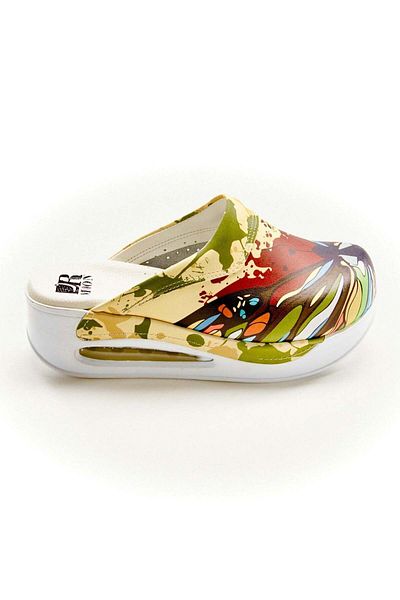 DRMOON Yellow orthopedic medical clogs for women Airmax Butterfly