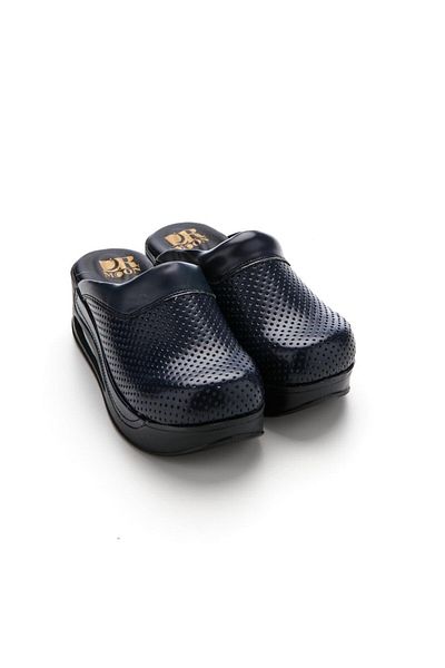 DRMOON Navy Blue Women's Airmax Orthopedic Medical Clogs