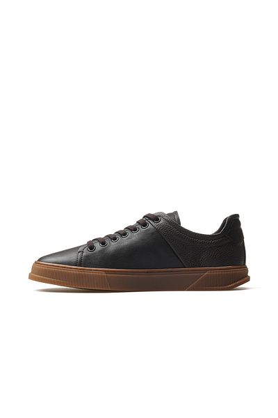 Libero Men's Genuine Leather Sneaker Casual Shoes 25Y H1014 m Brown