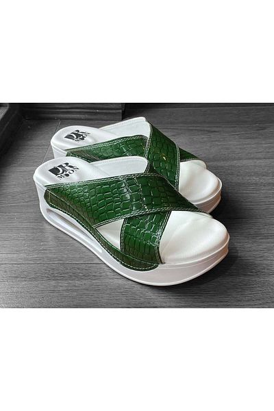 DRMOON Orthopedic sandals with straps, women, green
