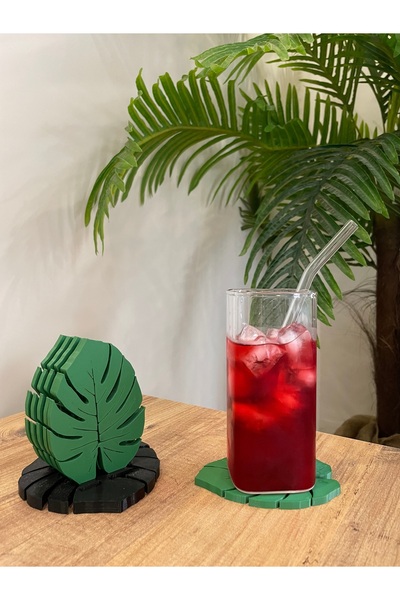 Glow Design مجموعة من 6 مساطر / مساطر على شكل ورقة شجر