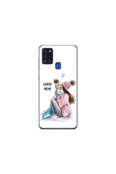 Atlas Θήκη HQCover από σιλικόνη συμβατή με Samsung Galaxy A21s, Super Mom, SP...