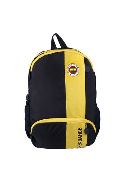 Fenerbahçe Yellow Stripe Color Logo Printed Backpack