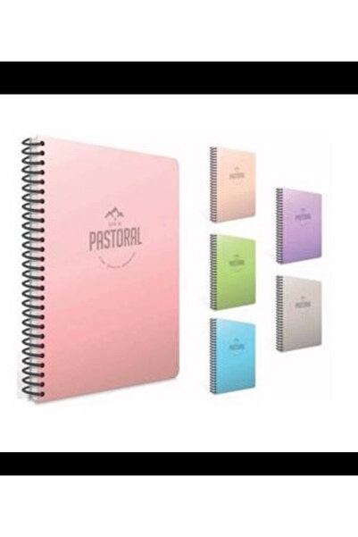 cbk store Gıpta Pastoral Spiral Pp Cover Notebook 17X24 cm 60 Yp Lined
