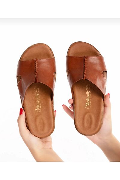 NALİCİLER Medically Women's Daily Orthopedic Heel Spur Supported Slippers