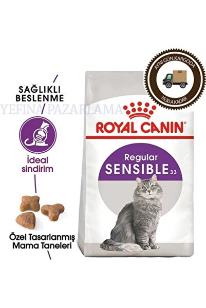 Royal Canin Sensible 33 Seçici ve Hassas Yetişkin Kedi Maması 4kg Regular Adult Cat Food (V2)