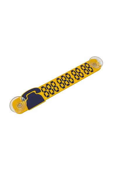 Oto Aksesuarcım Car Windshield Front Phone Number Parking Wire Plexiglass Yellow Navy Blue