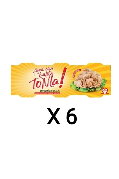 Dardanel Tonla Sarı Ekonomik Ton Balığı 3x75 gr 6 lı Acılı, Sarimsakli
